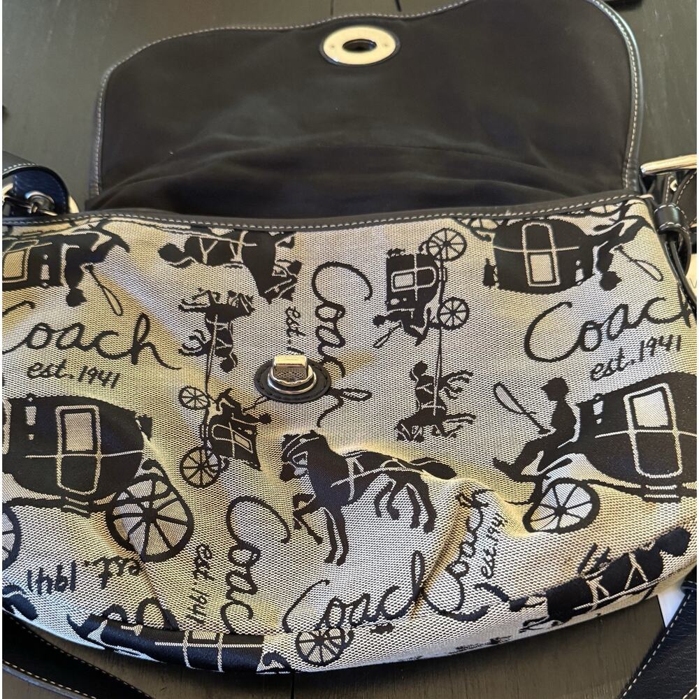 Coach Horse And Carriage Cargo Flap Bag - Picture 9 of 10